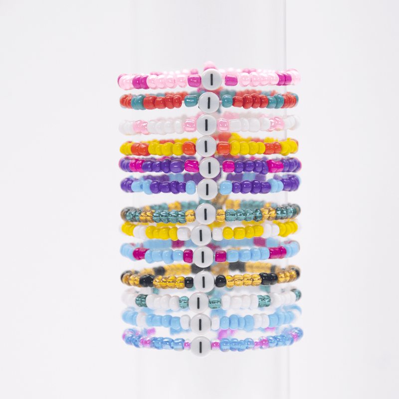 Initial Beaded Bracelet - I - Josephine Alexander Collective