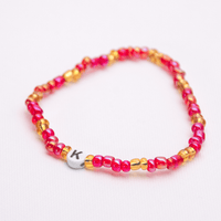 Initial Beaded Bracelet - K - Josephine Alexander Collective