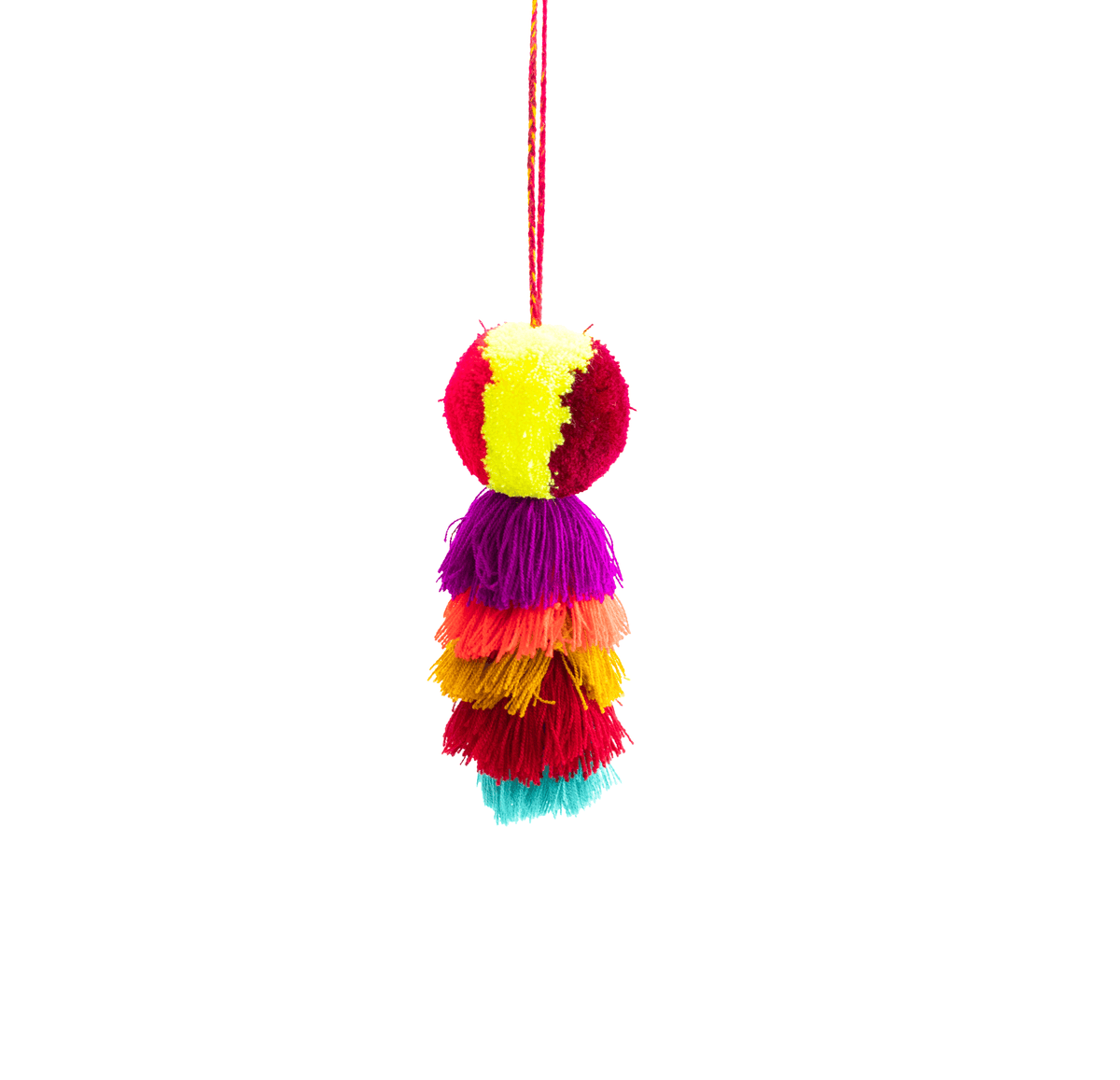 Large Pom Tassel - Rainbow - Josephine Alexander Collective