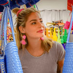 The Love-ly Earrings in Coral and Sand- Small - Josephine Alexander Collective