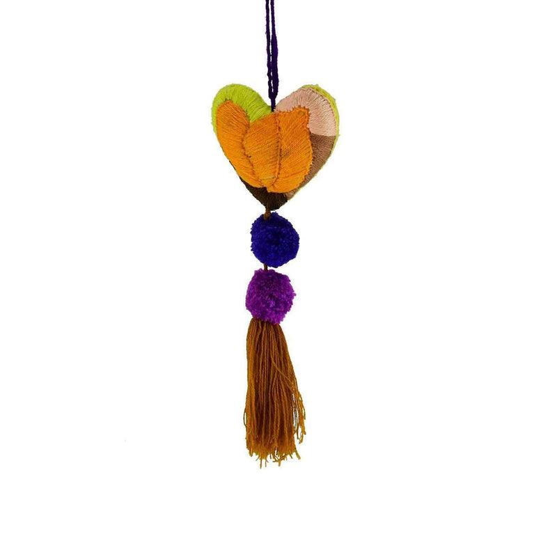 Martha Heart Tassel in Autumn - Josephine Alexander Collective