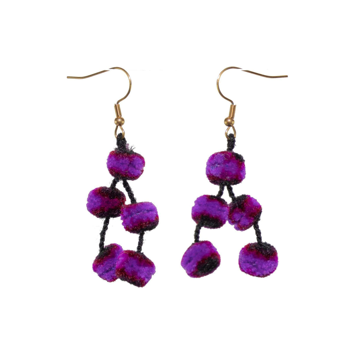 Mini Pom Earrings - Josephine Alexander Collective