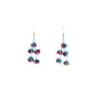 Mini Pom Earrings Confetti - Josephine Alexander Collective
