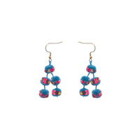 Mini Pom Earrings Confetti - Josephine Alexander Collective
