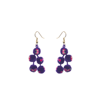 Mini Pom Earrings Confetti - Josephine Alexander Collective