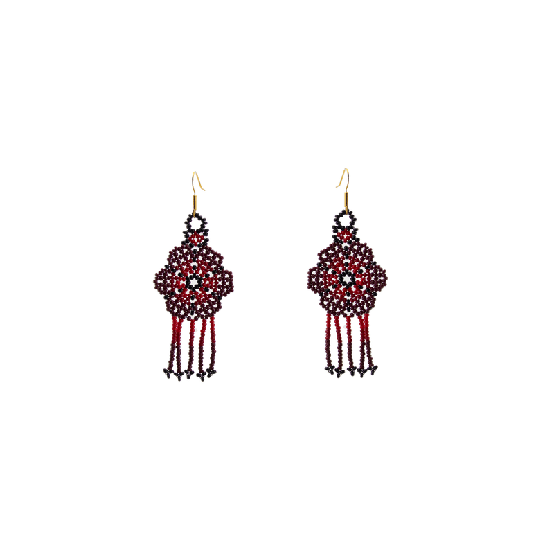 Miraflor Earrings - Merlot - Josephine Alexander Collective
