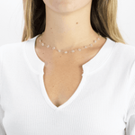Daisy Chain Necklace in Clear - Josephine Alexander Collective