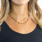 Daisy Chain Necklace in Leopard - Josephine Alexander Collective