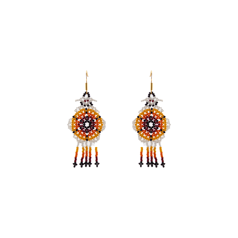 Miraflor Earrings - Tangerine - Josephine Alexander Collective