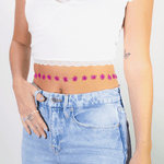 Large Daisy Body Chain in Iridescent Pink - Josephine Alexander Collective