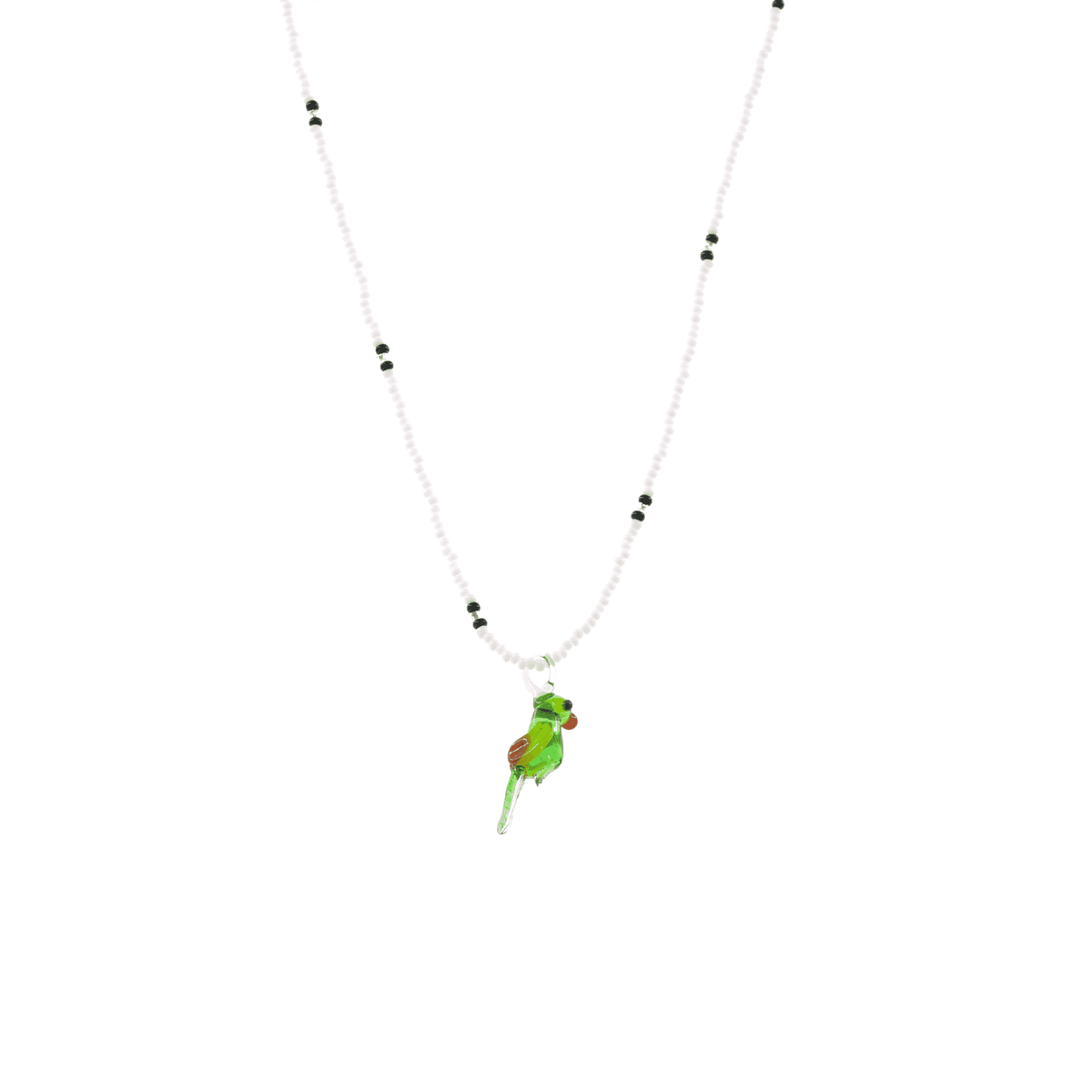 Glass Charm Parrot Necklace - Josephine Alexander Collective