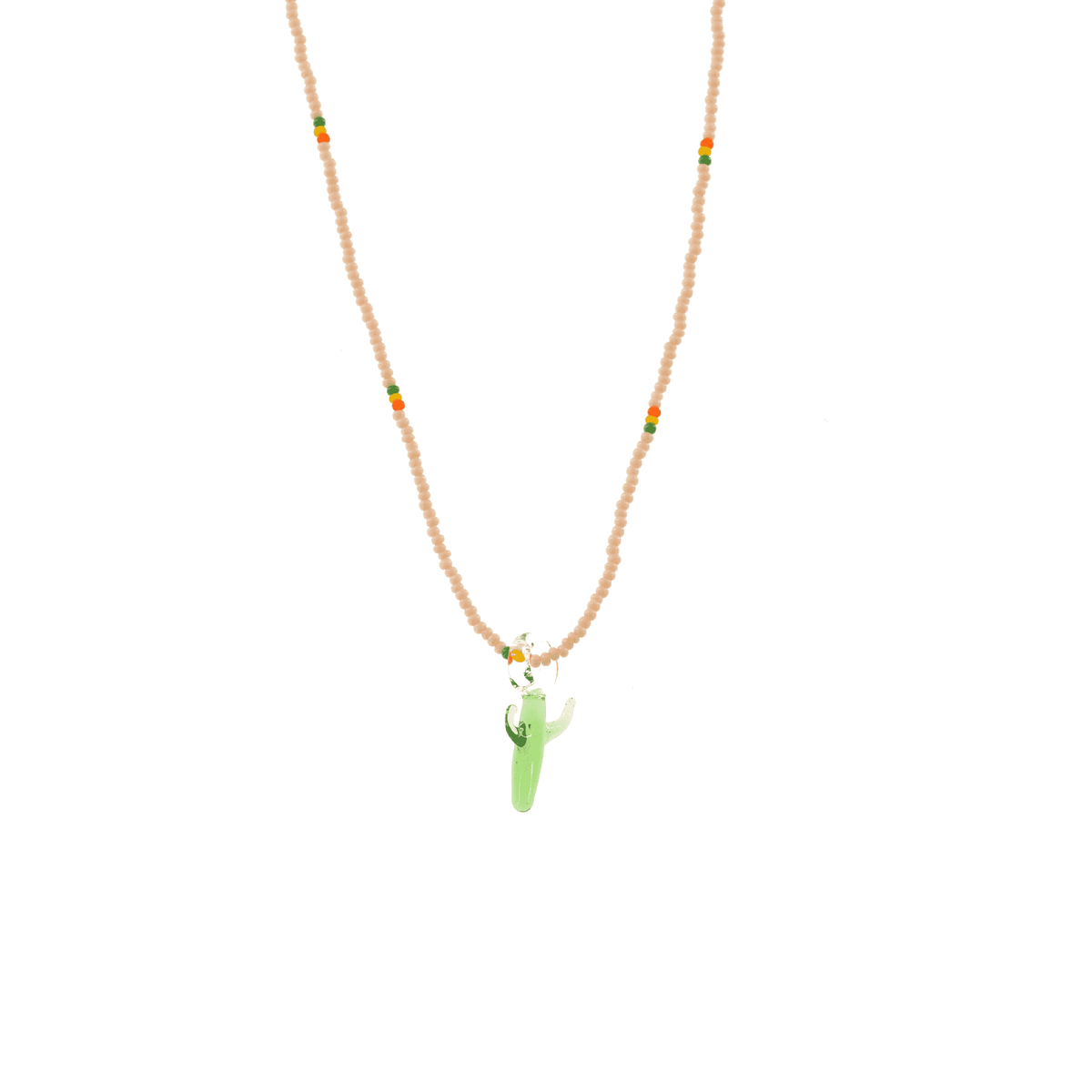 Glass Charm Cactus Necklace - Josephine Alexander Collective