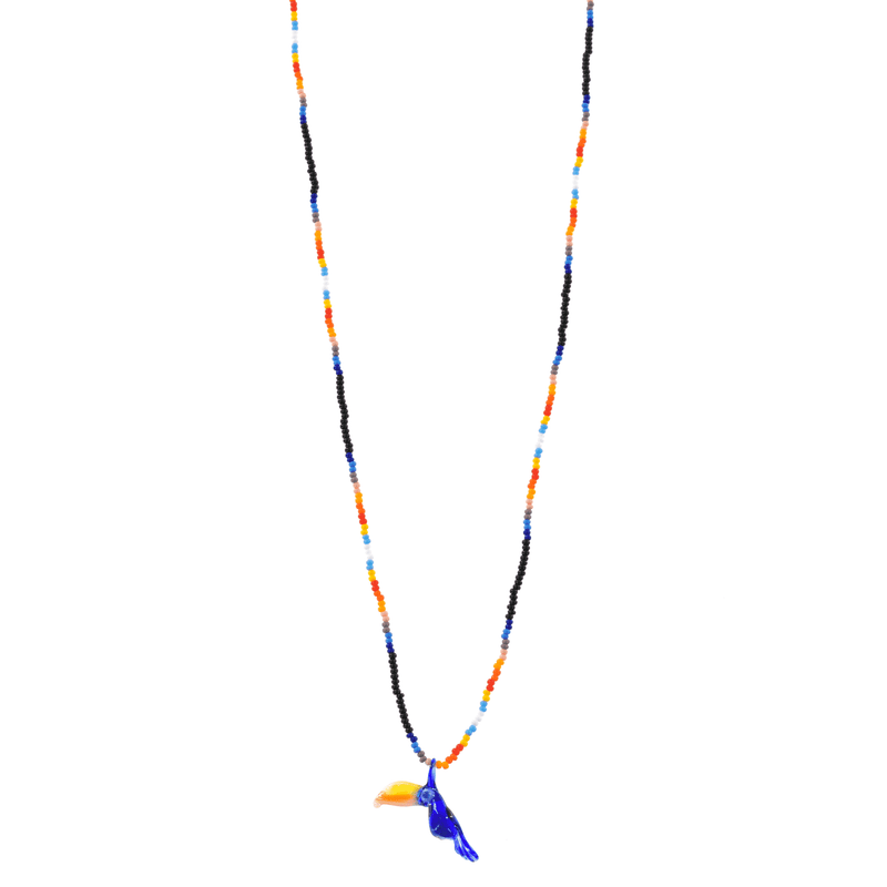 Glass Charm Toucan Necklace - Josephine Alexander Collective