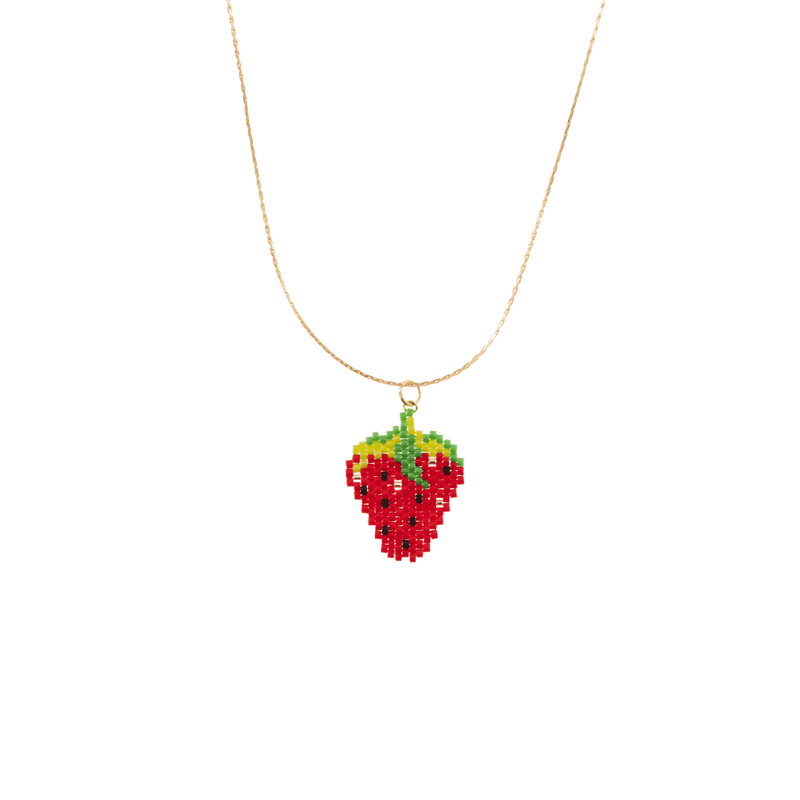 Fruity Strawberry Necklace - Josephine Alexander Collective