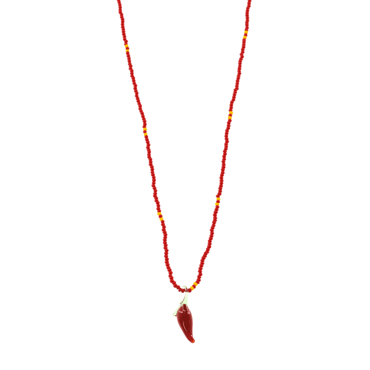 Glass Charm Chili Pepper Necklace - Josephine Alexander Collective