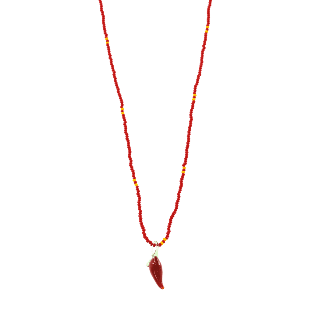 Glass Charm Chili Pepper Necklace - Josephine Alexander Collective