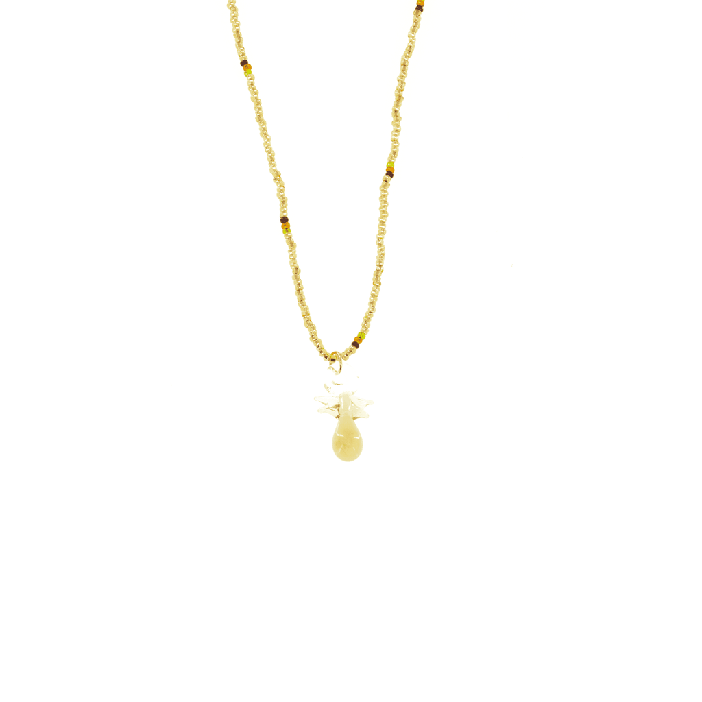 Glass Charm Pineapple Necklace - Josephine Alexander Collective