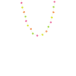 Daisy Chain Necklace in Splash of Neon - Josephine Alexander Collective