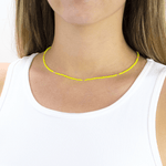 Surfer Necklace in Neon Yellow - Short - Josephine Alexander Collective