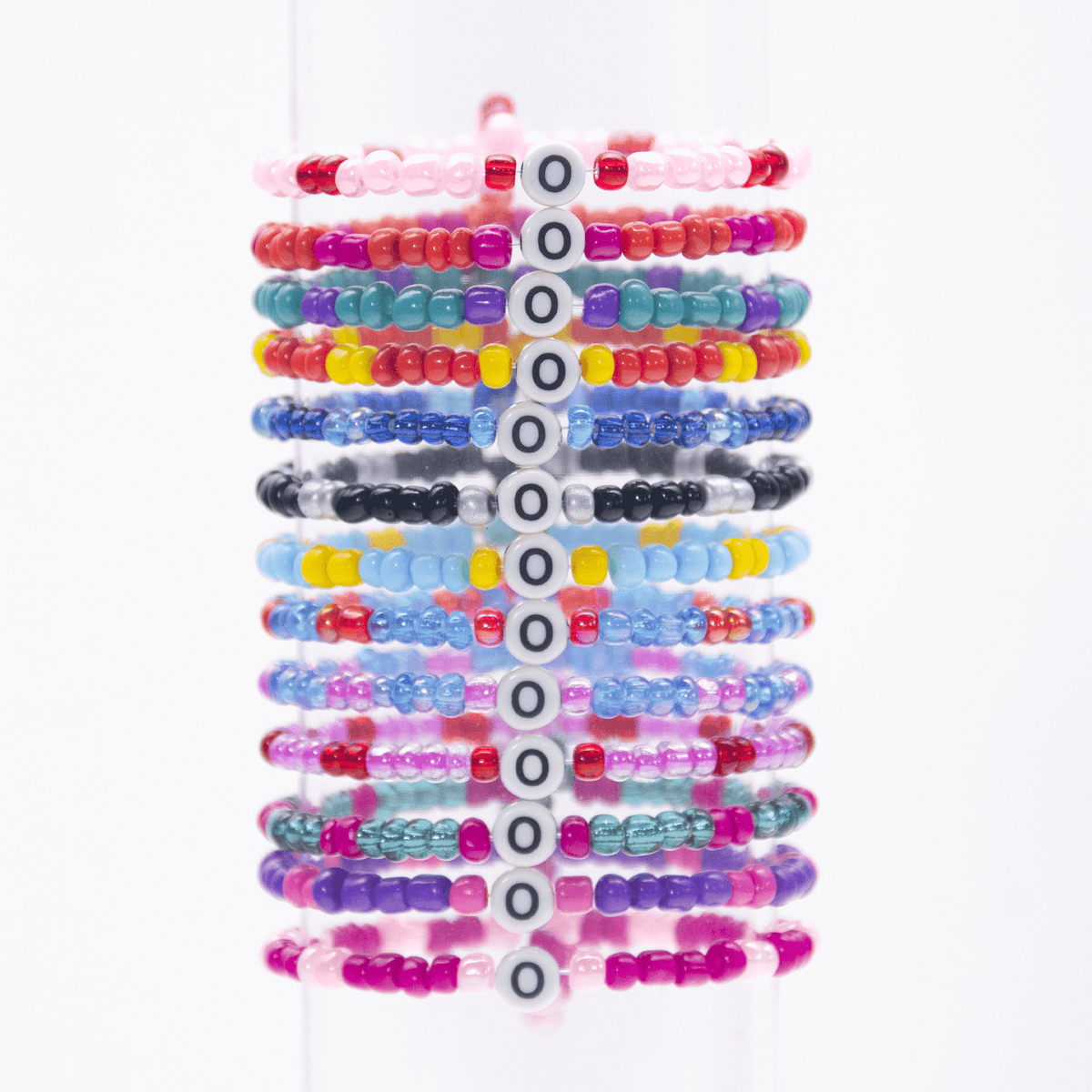 Initial Beaded Bracelet - O - Josephine Alexander Collective