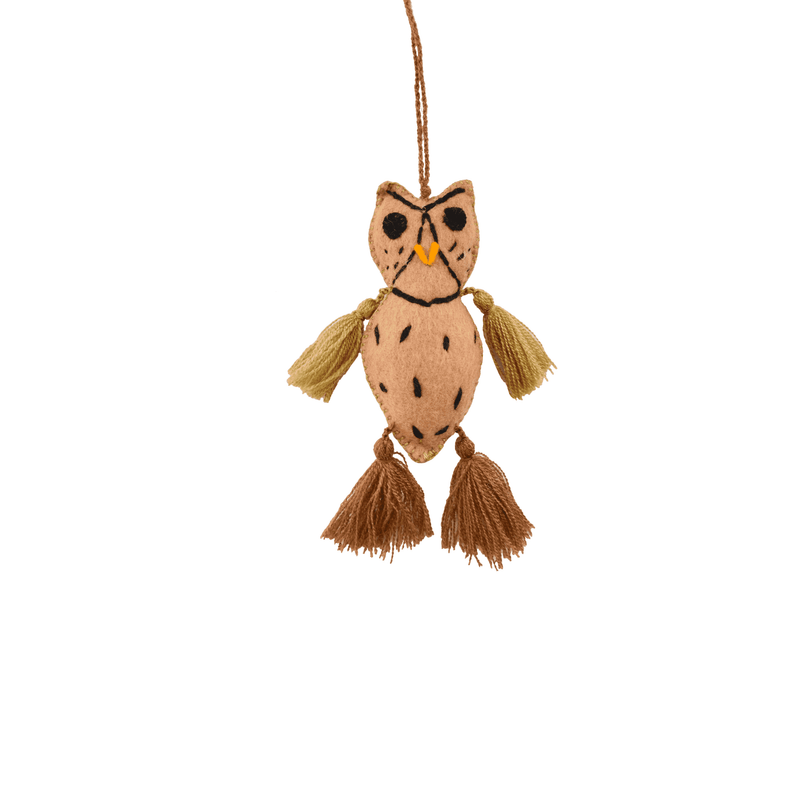 Animal Pom- Owl Pom Tassel - Josephine Alexander Collective