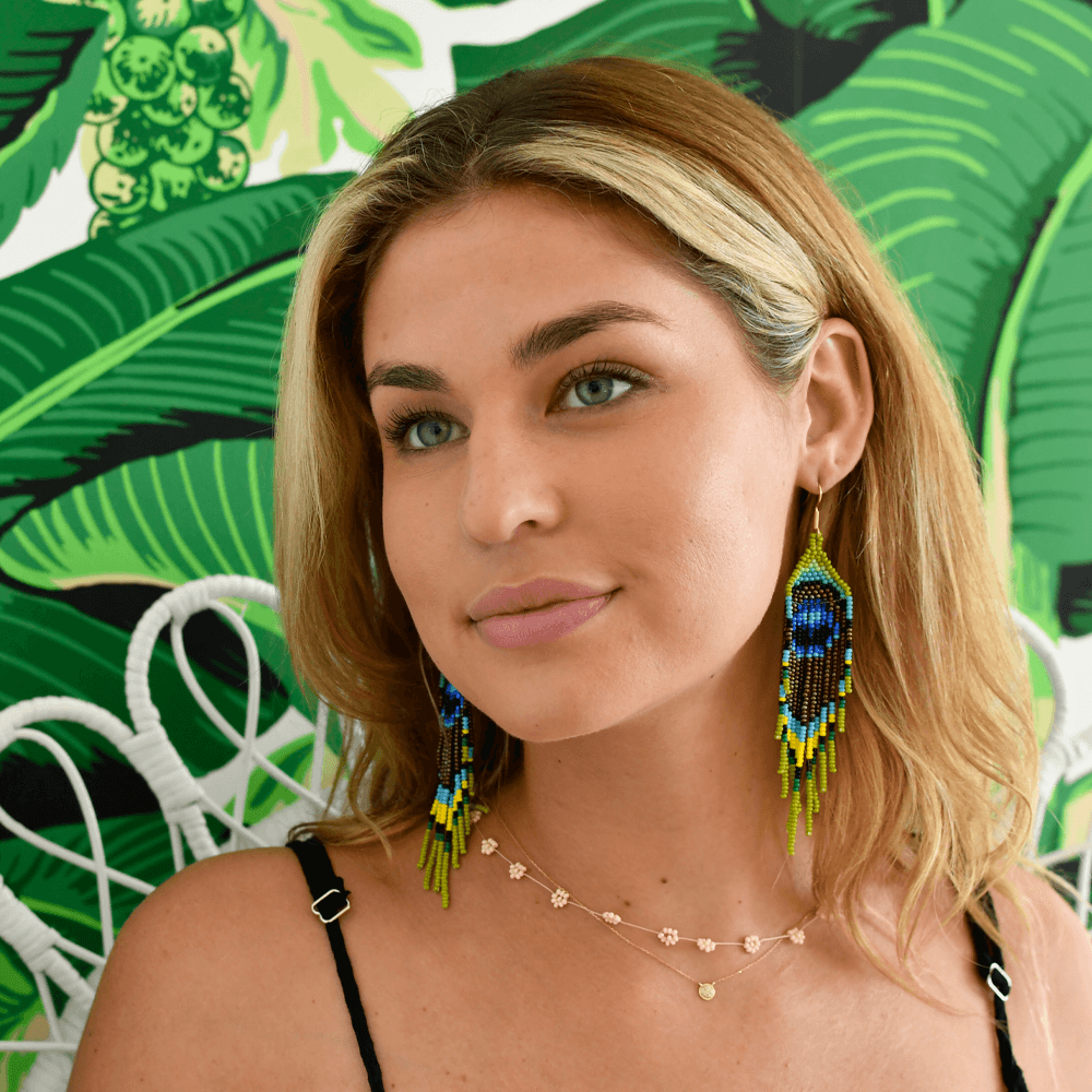 Royal Peacock Earrings - Josephine Alexander Collective