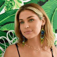 Royal Peacock Earrings - Josephine Alexander Collective