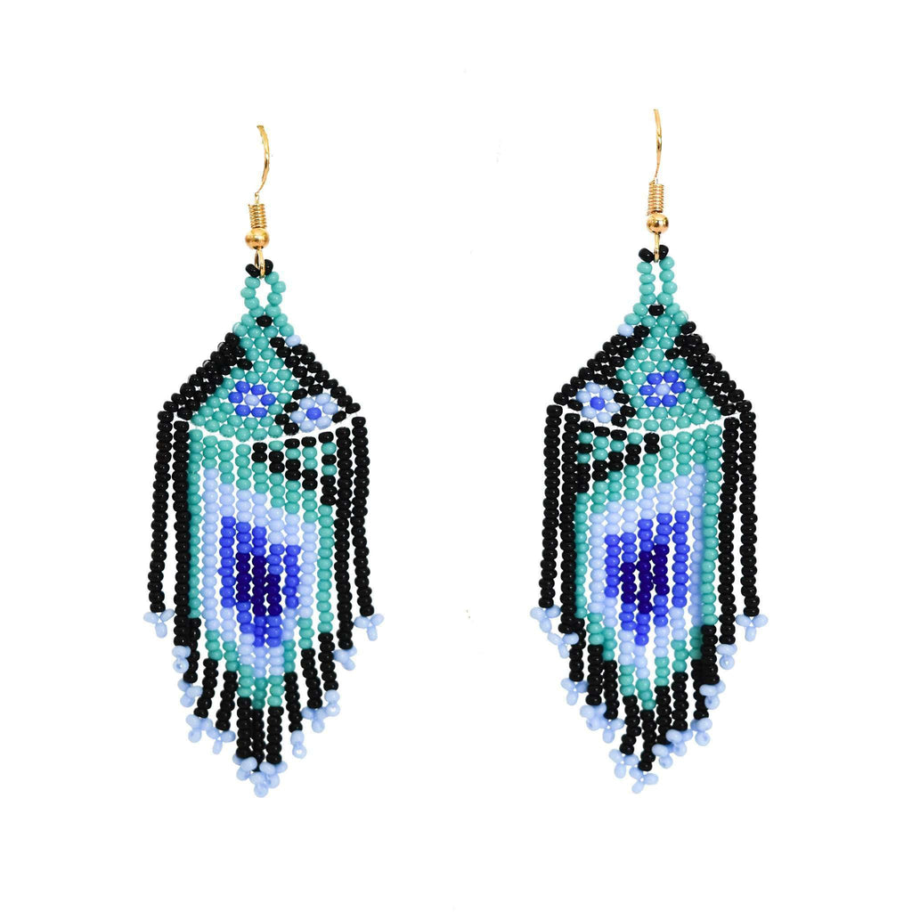 Bird of Paradise Earrings in Surf - Josephine Alexander Collective