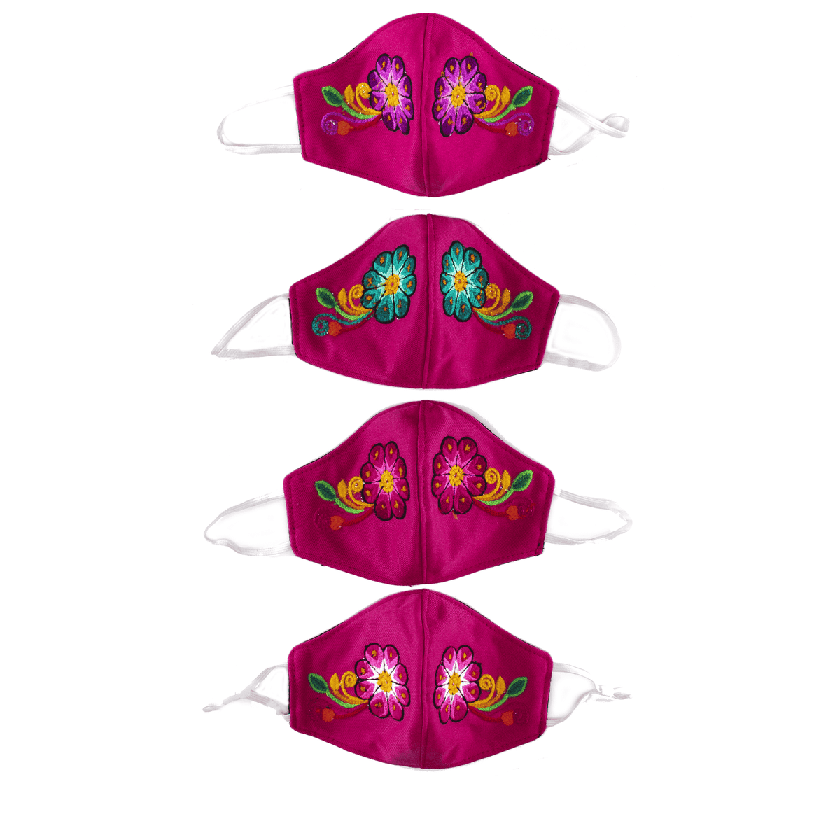 Feli Masks - Hot Pink Flowers - Josephine Alexander Collective