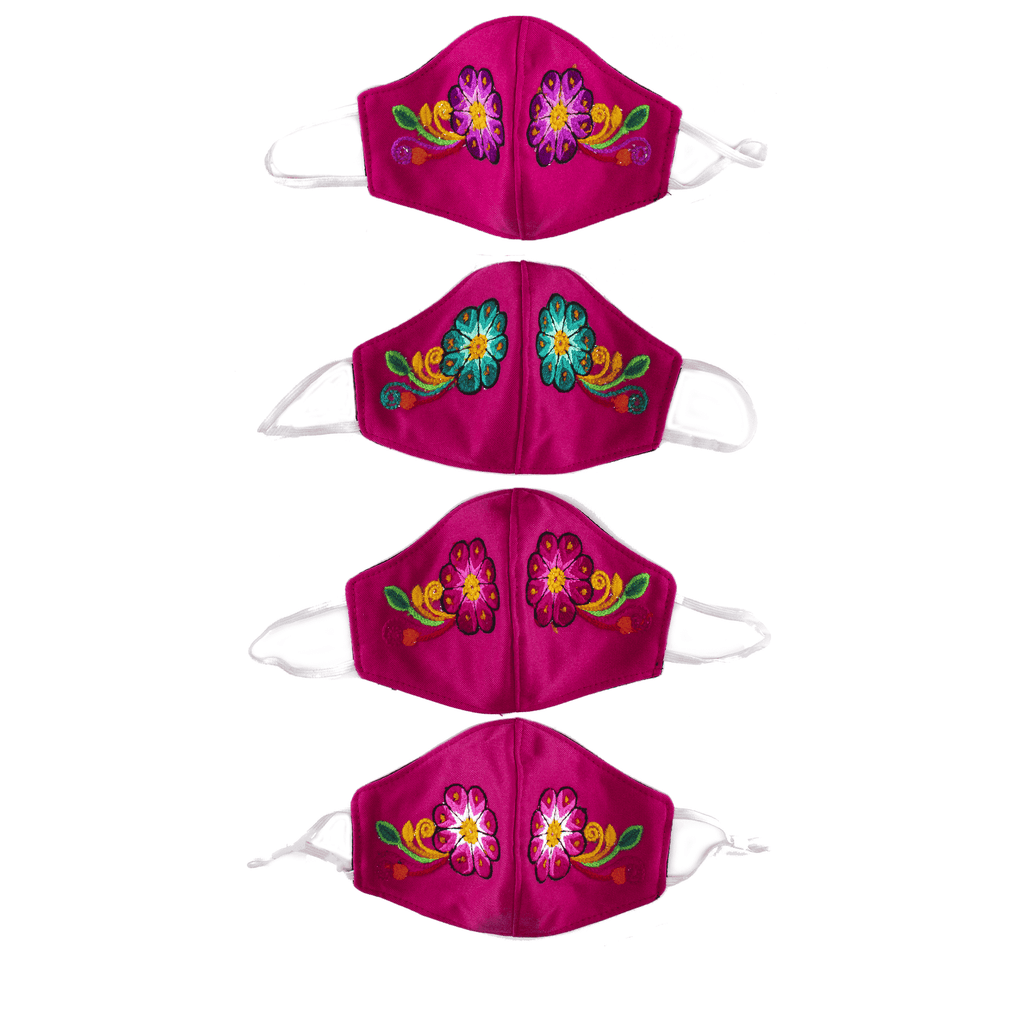 Feli Masks - Hot Pink Flowers - Josephine Alexander Collective