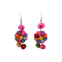 Pom Flower Earrings - Josephine Alexander Collective