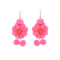 Pom Flower Earrings - Josephine Alexander Collective