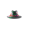 Carmen Hand- Painted Hat - Black with White/Hot Pink Sunflower - Josephine Alexander Collective