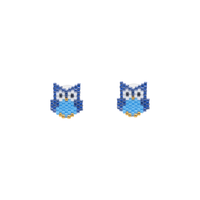 Owl Beaded Studs - Josephine Alexander Collective