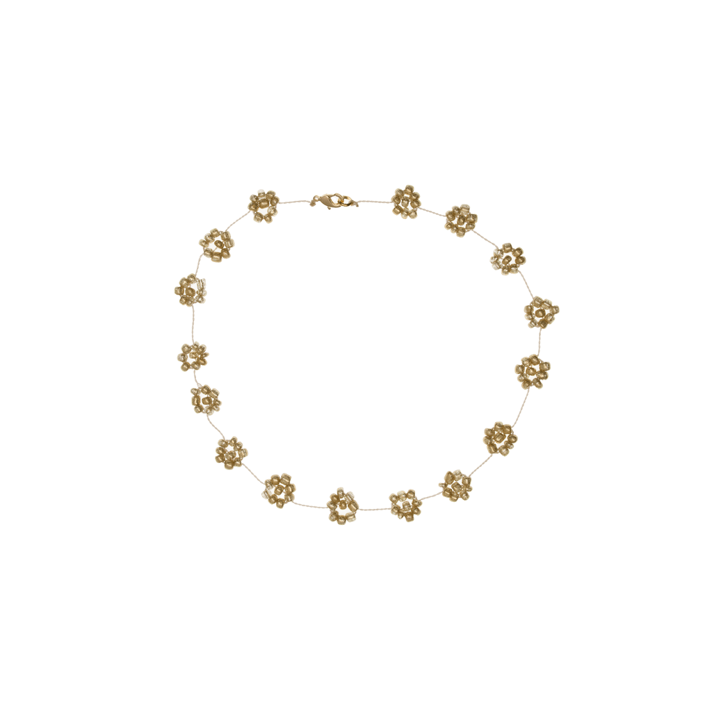 Large Daisy Chain Necklace Yellow Gold - Josephine Alexander Collective