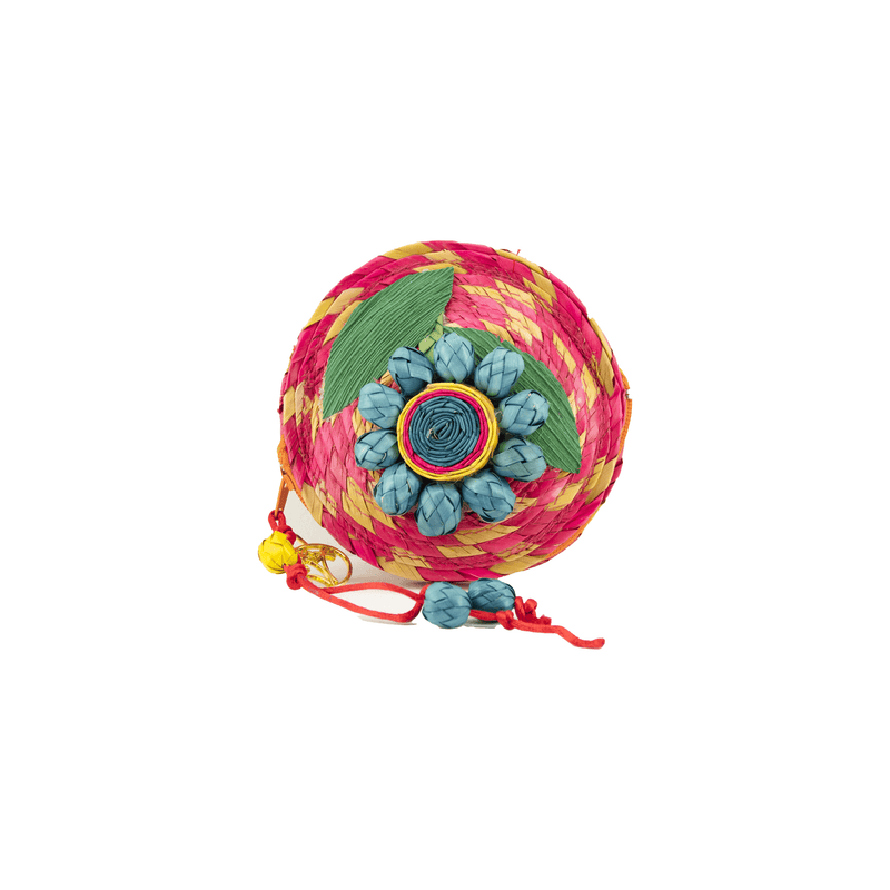 Roxy Coin Purse in Tie Dye Pink and Yellow - Josephine Alexander Collective