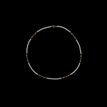 Short Beaded Necklace- White Rainbow - Josephine Alexander Collective