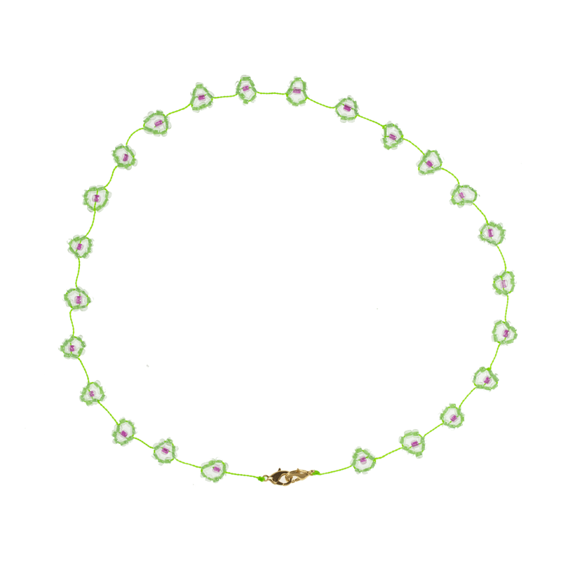 Large Daisy Body Chain in 90's Green - Josephine Alexander Collective