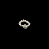 Charm Ring - Pearl + White Heart - Josephine Alexander Collective
