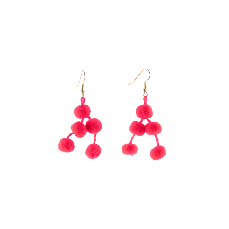 Mini Pom Earrings (More Colors Available) - Josephine Alexander Collective