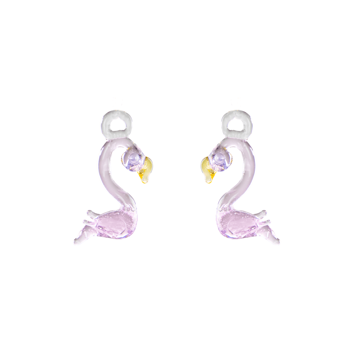 Blown Glass Charm - Flamingos - Josephine Alexander Collective