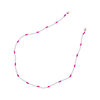 Seed Bead Mask - White and Pink - Josephine Alexander Collective