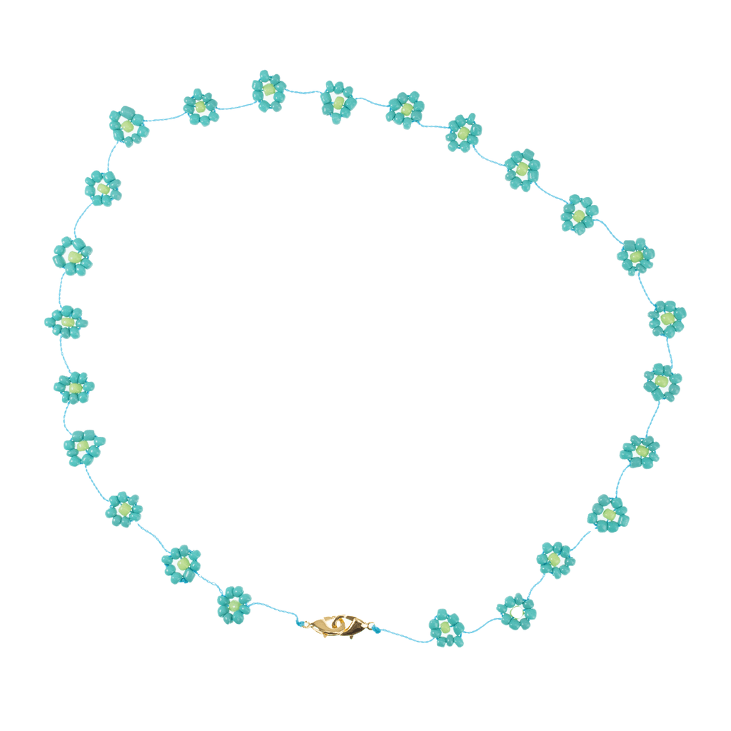 Large Daisy Body Chain in Turquoise - Josephine Alexander Collective