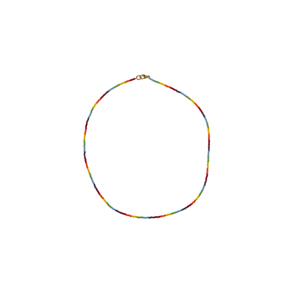 Short Beaded Necklace- Rainbow - Josephine Alexander Collective