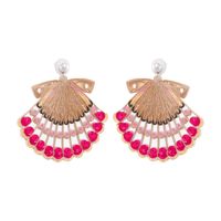 Sea Scallop Quilled Earrings - Josephine Alexander Collective