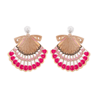 Sea Scallop Quilled Earrings - Josephine Alexander Collective