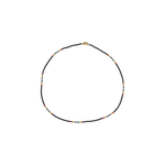 Short Beaded Necklace- Black Rainbow - Josephine Alexander Collective