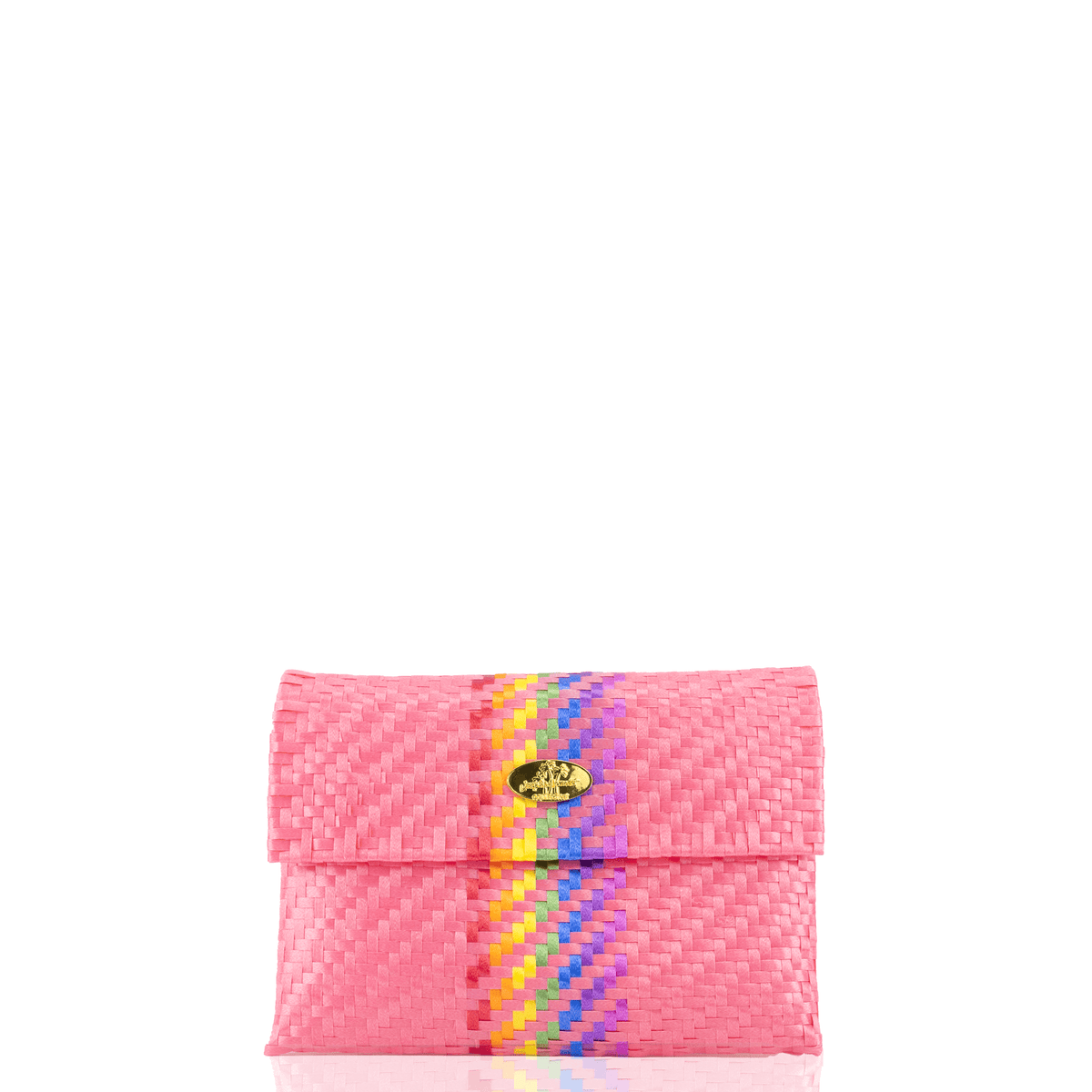 The Ashlyn Clutch in Coral Splash of Rainbow - Josephine Alexander Collective