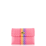 The Ashlyn Clutch in Coral Splash of Rainbow - Josephine Alexander Collective
