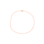 Surfer Necklace in Neon Orange - Short - Josephine Alexander Collective